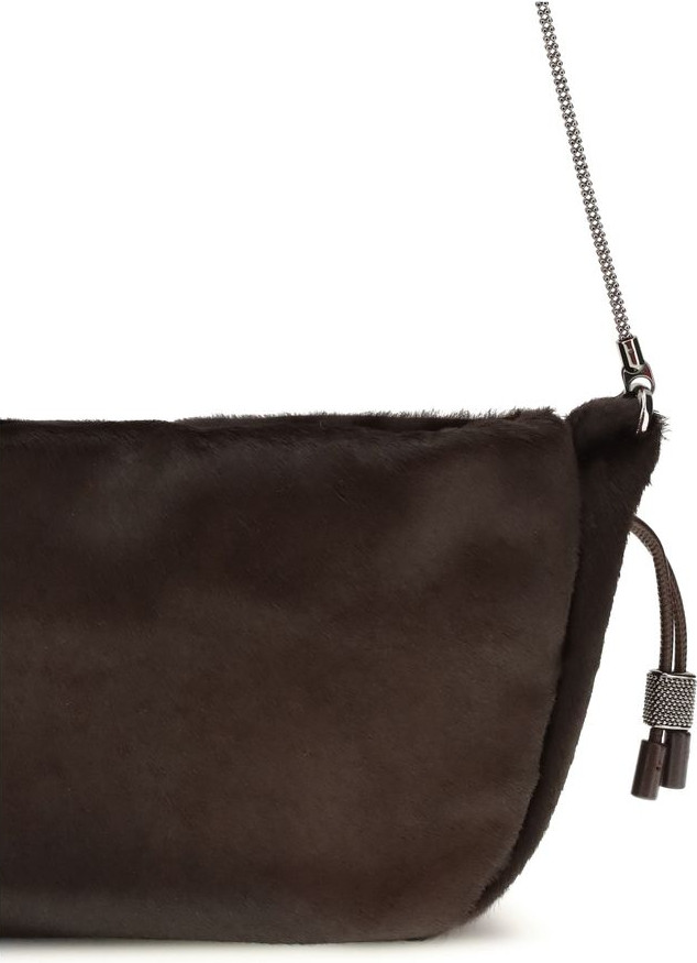 Brown Fur Shoulder Bag