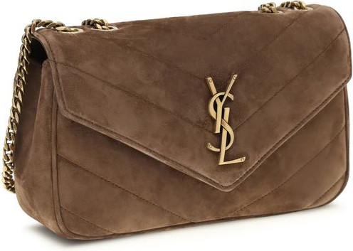 Сумка на плечо Saint Laurent из коричневой телячьей кожи Bos Taurus