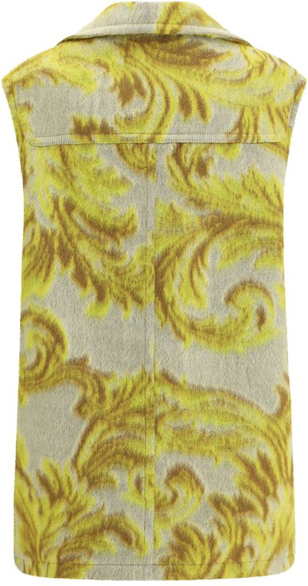Желтая безрукавка Etro из шерсти
