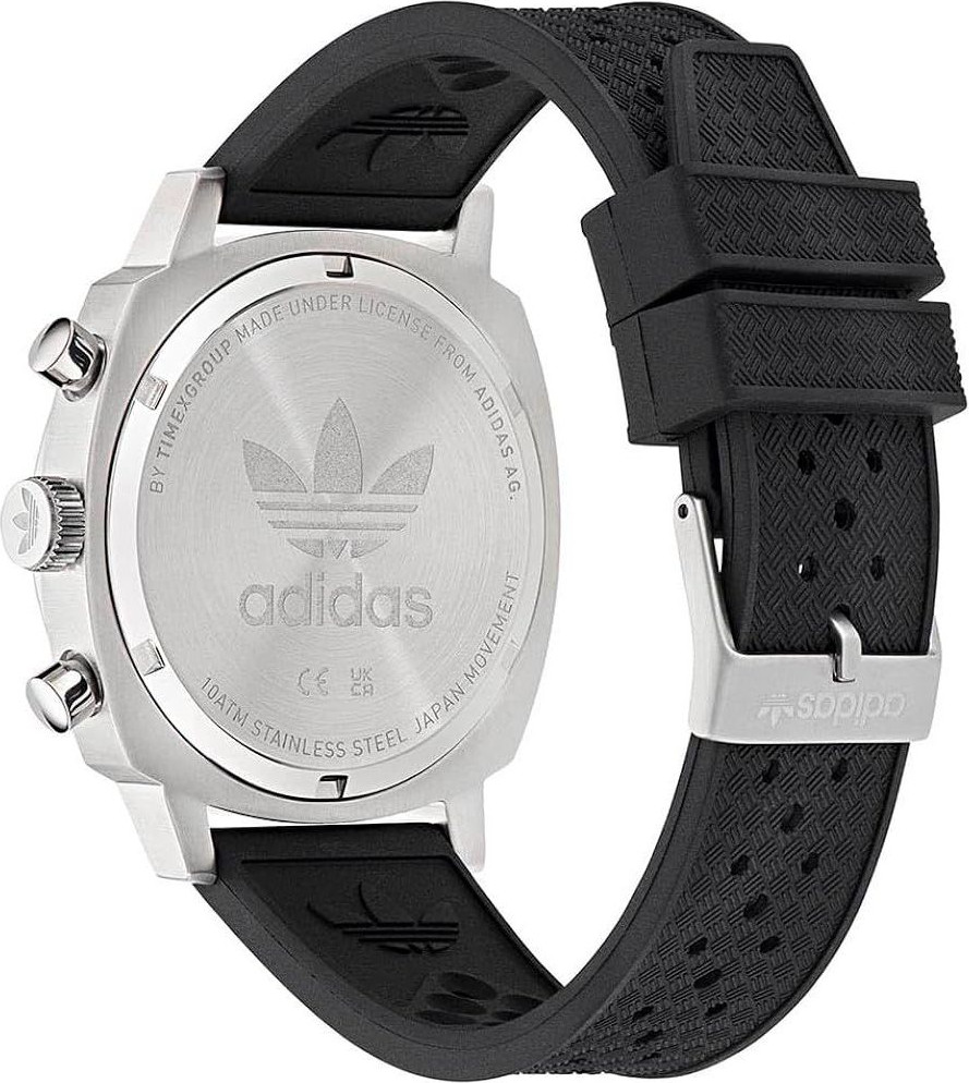 Черные спортивные часы Adidas из синтетических материалов