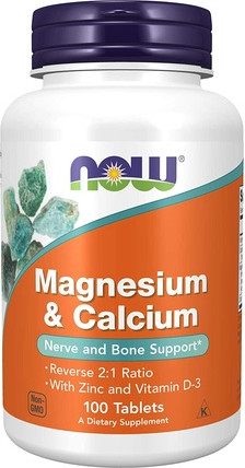 Tablets Now Foods Magnesium and Calcium 2:1