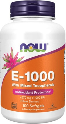 Vitamin E 1000 Antioxidant Vitamin Now Foods Softgels