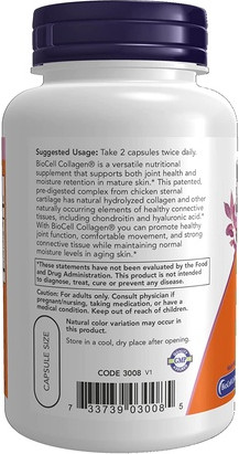 Capsules Now Foods BioCell Collagen Hydrolyzed Type II