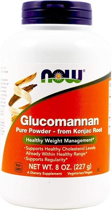 Satiation Powder Now Foods Glucomannan