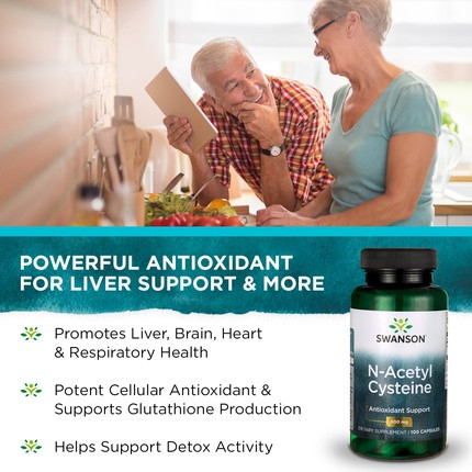 Capsules Swanson N-Acetyl Cysteine