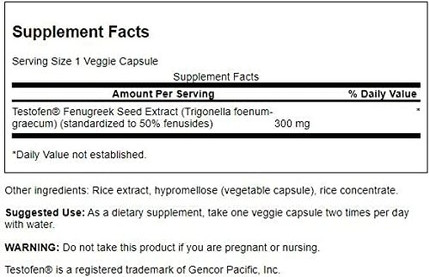 Herbal Supplement Swanson Testofen Herbal Supplement