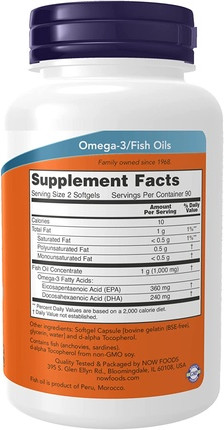 Nahrungsergänzungsmittel Now Foods Omega-3 Mini Softgels