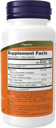 Kapseln NOW Foods Gastro Comfort