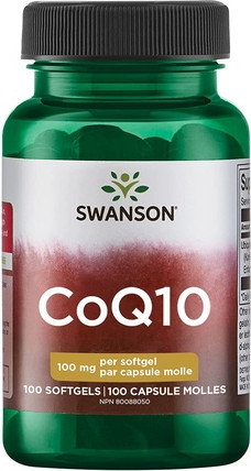 Coenzyme Q10 Supplement Swanson Heart Health Cardiovascular Brain Energy Antioxidant Support