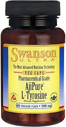 Capsules Swanson L-Tyrosine Pharmaceutical Grade Amino Acid
