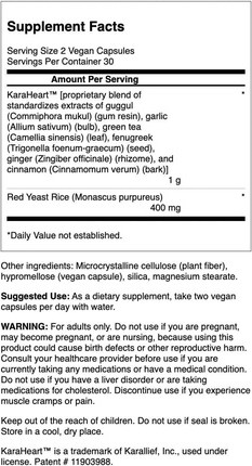 Supplement Swanson Red Yeast Rice Cholesterol Support Featuring Karaheart