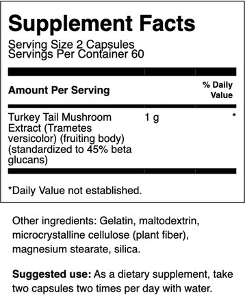 Vitaminpräparat Swanson Truthahn-Schwanz-Pilz