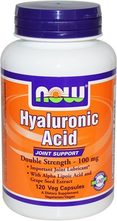 Capsules Double Strength Hyaluronic Acid Now Foods