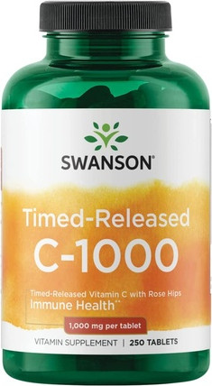 Timed-Release Supplement Swanson Vitamin C with Rose Hips