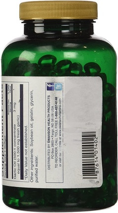 Мягкие капсулы Swanson Garlic Oil