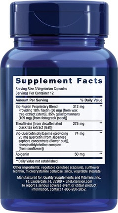 Life Extension Senolytic Activator Nahrungsergänzungsmittel mit Quercetin und Fisetin