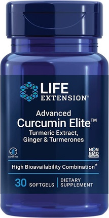 Vitamin Serum Life Extension Advanced Curcumin Elite Kurkuma Extrakt mit Ingwer und Turmeronen