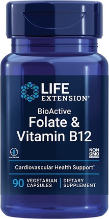 Life Extension BioActive Folat & Vitamin B12 Kapseln