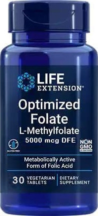 Life Extension Hochpotentes optimiertes Folsäure Tabletten