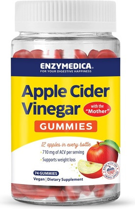 Gummies Enzymedica Apple Cider Vinegar Gummies Made with The Mother