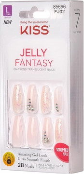 Artificial Fingernails Kiss The Sky Jelly Fantasy Sculpted Nails
