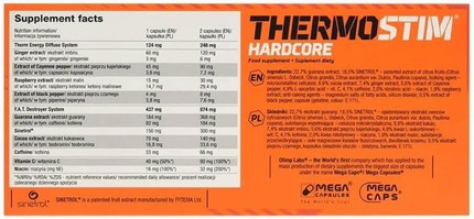 Capsules Olimp Sport Nutrition Thermo Stim Hardcore