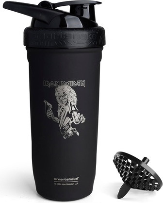 Shaker Flasche Smartshake Rockband Reforce Edelstahl