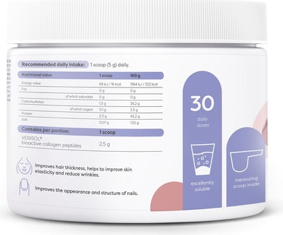 Kollagen-Peptid-Pulver Osavi für Haare, Haut und Nägel