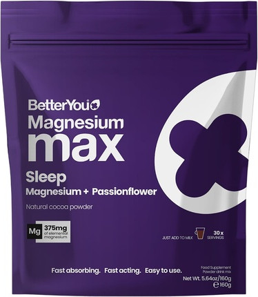 Mineralpulver-Nahrungsergänzung BetterYou Magnesium Glycinat Citrat und Malat Schlaf