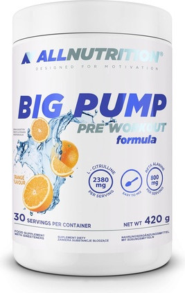 Allnutrition Big Pump Pre Workout Performance Boost Oziq-ovqat qo'shimchasi