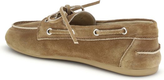 Béj mol yaltiroq qora teri Slip-On Loaferlar