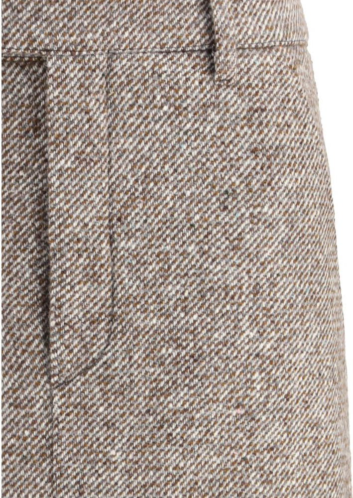 Brunello Cucinelli Jigarrang Fleece Jun Jiydor Uzoq Kiyimi