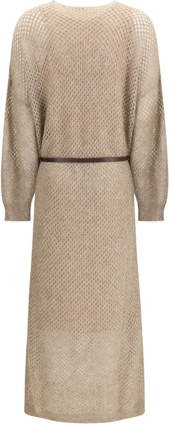 Brunello Cucinelli Beige Mohair Casual Dress