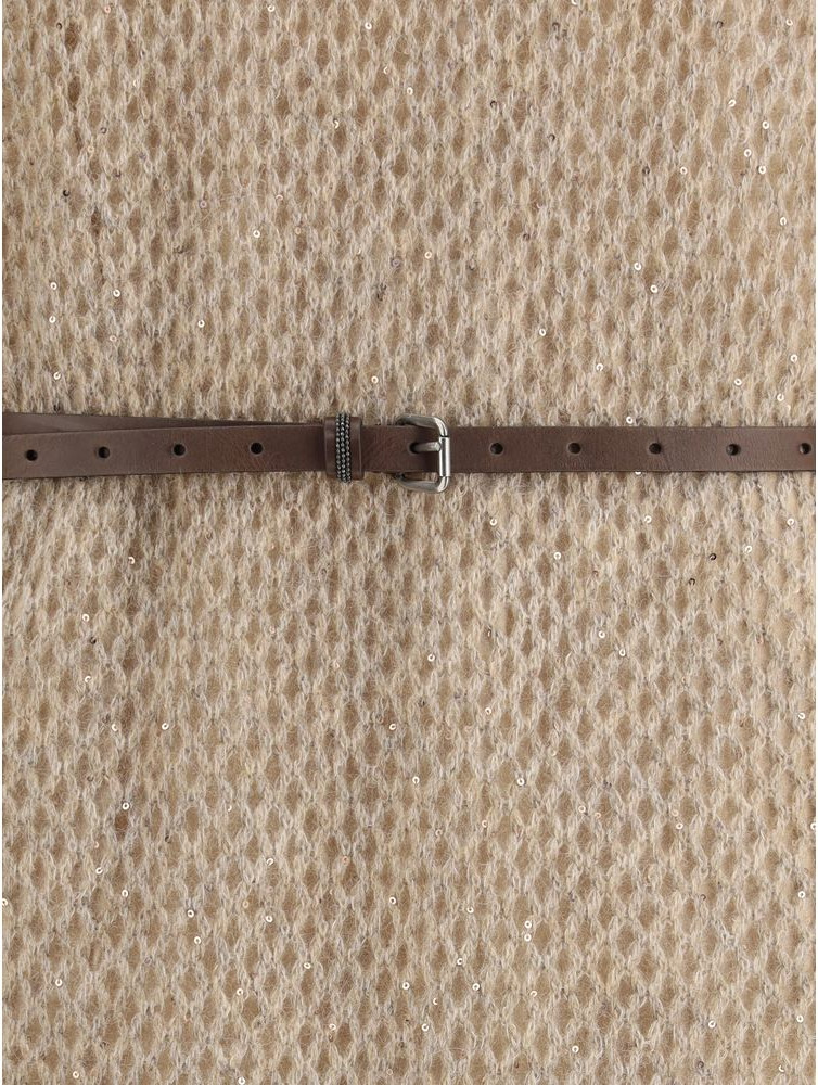 Brunello Cucinelli Beige Mohair Casual Dress