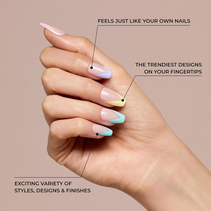 Artificial Nails Kiss The Sky Voguish Fantasy Nails