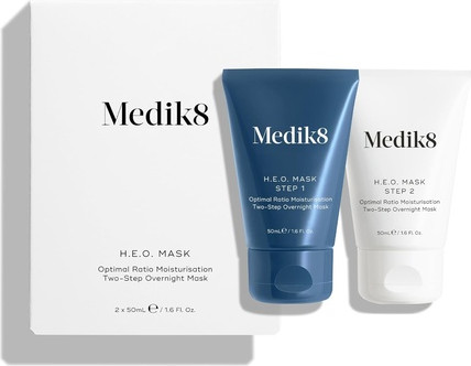 Hydrating Face Mask Medik8 H.E.O Optimal Ratio Moisturisation Two-Step Overnight Hydrating Face Mask Skincare Treatment