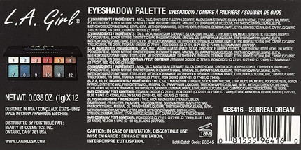 Eyeshadow Palette L.A. Girl Surreal Dream