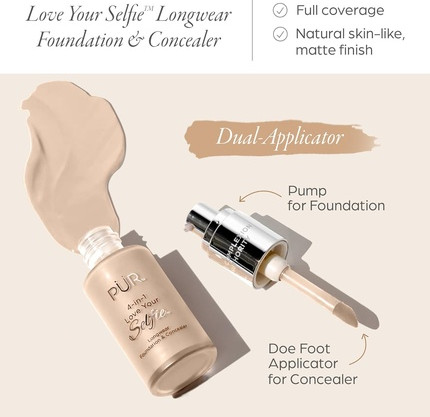 Foundation and Concealer Pur Cosmetics Love Your Selfie Longwear