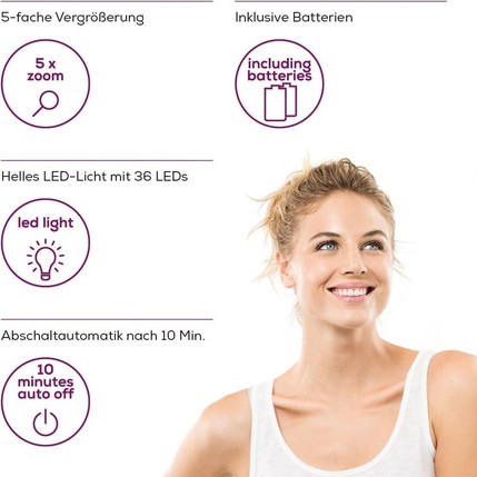 LED Cosmetic Mirror Wall Mounted Beurer