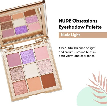 Палетка теней Huda Beauty Nude Light Obsessions