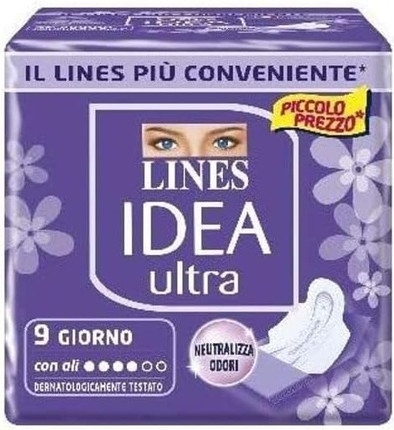 Гигиеническая прокладка Linea Donatella Lines Idea Ультра-впитывающая Дневная с крылышками