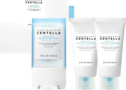 Skin1004 Hyalu-Cica Sonnenschutz-Set Sunsational Kit Madagascar Centella Silky-Fit