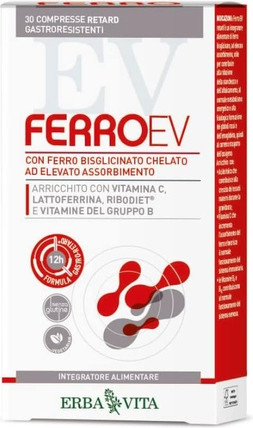 Food Supplement Erba Vita Ferro Ev Retard