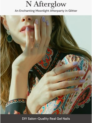 Semi Cured Gel Nail Strips Ohora Afterglow