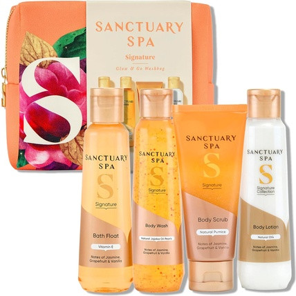 Travel Set Sanctuary Signature Glow & Go Washbag Luxury