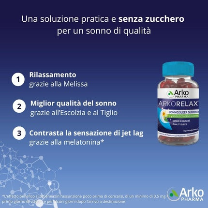 Пищевая добавка Arko Pharma Arkorelax Сон Жевательные конфеты