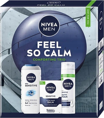 Body Wash, After Shave Balm, Shaving Foam Trio Nivea