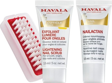 Handpflege-Set Mavala Light Exfoliating Mask & Nailactan