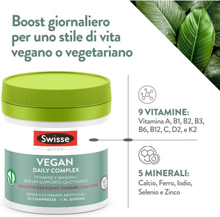 Multivitamin Supplement Swisse Vegan Daily Complex