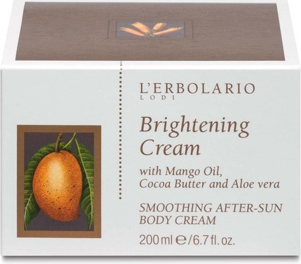 Body Cream L'Erbolario After Sun Lighting Velveting
